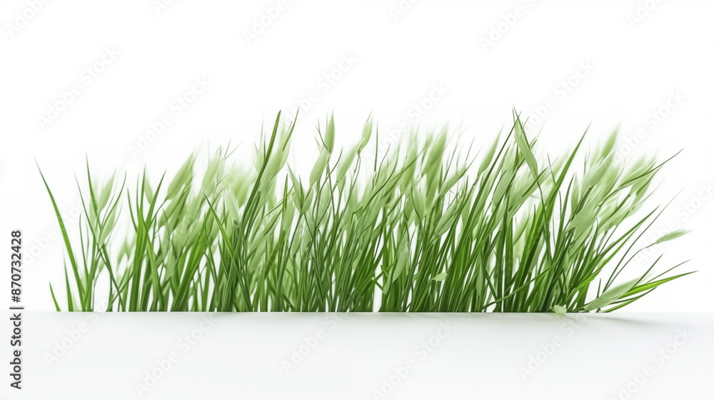 A grassy field with a white background A grassy field with a white background