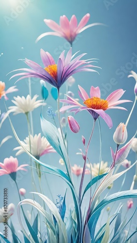 surreal flowers, artistic flowers, fantasy flowers