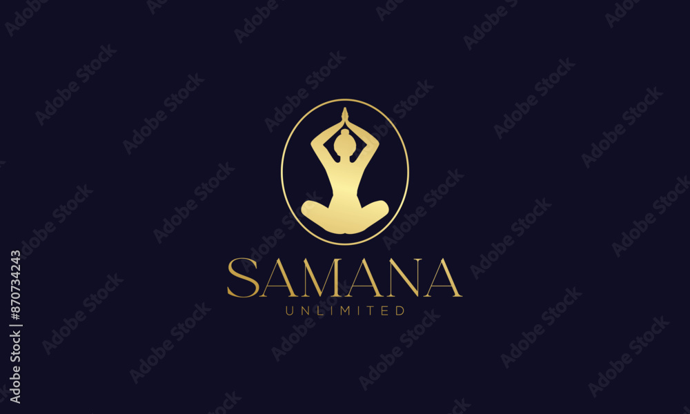 Wellness and Yoga logo design vector illustration logo design template Wellness and Yoga logo design vector illustration logo design template