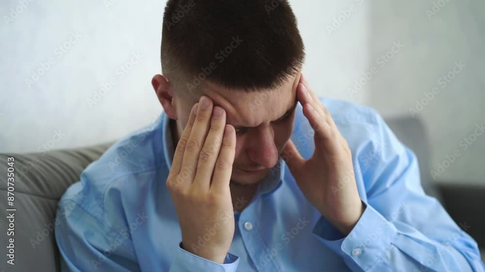 A man gives himself a head massage.
Massage for headaches.
A man massages the scales on his head.
Headache, migraine, fatigue A man gives himself a head massage.
Massage for headaches.
A man massages the scales on his head.
Headache, migraine, fatigue