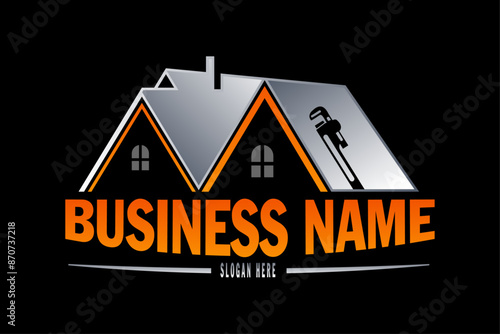 home repair roofing handyman remodeling renovation home decor logo