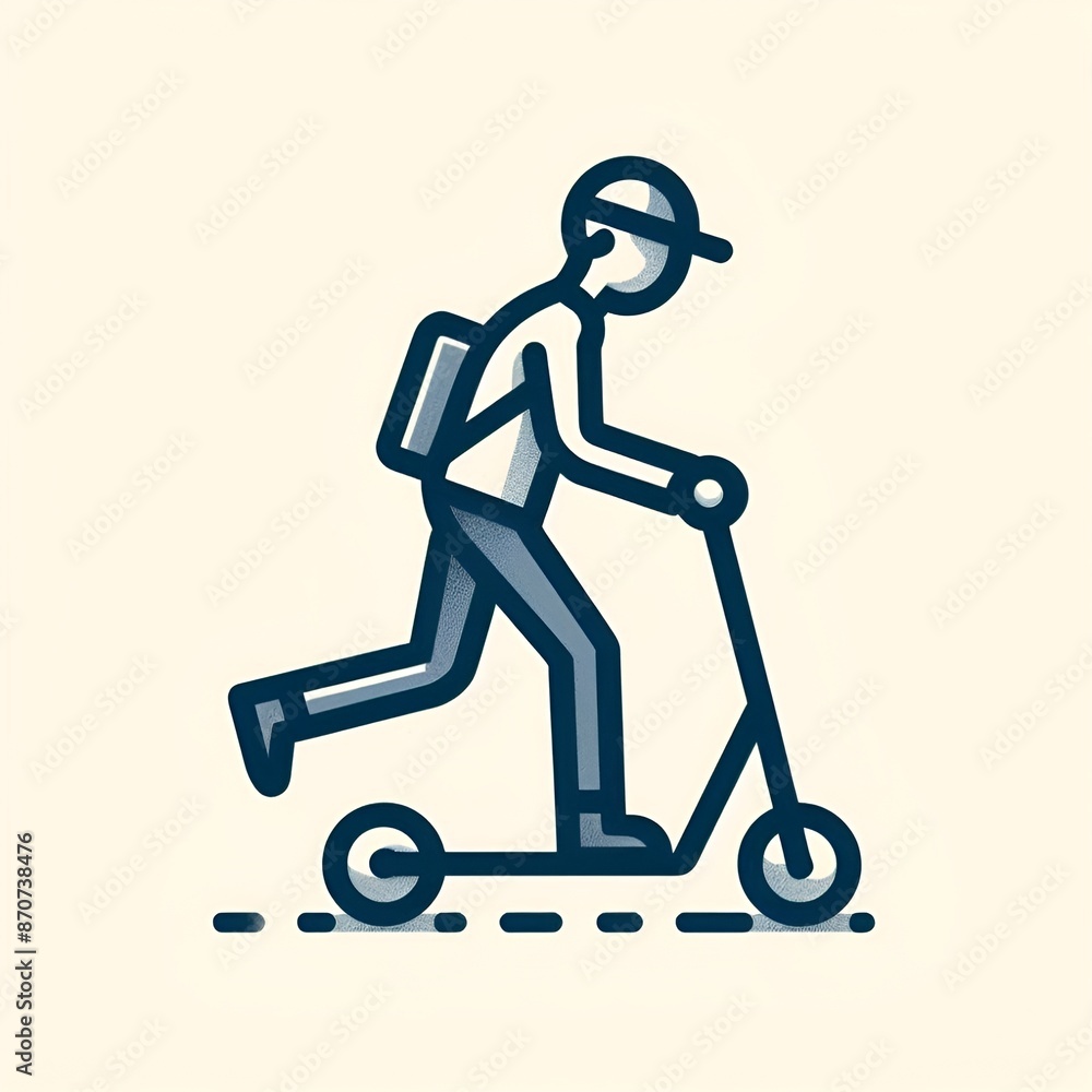 person riding a scooter person riding a scooter