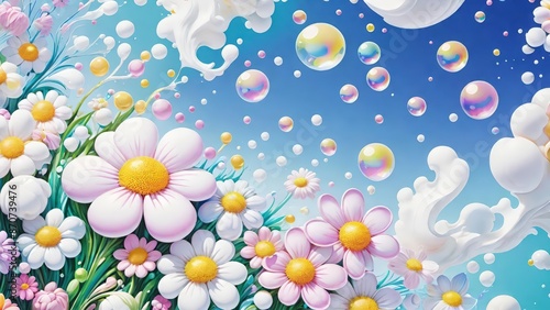Keywords for Purchasing Floral Bubble Art
