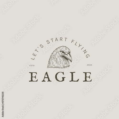 Vintage eagle logo for your brand
