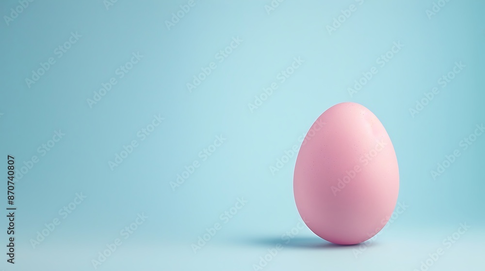 Fototapeta premium abstracr Easter egg sleek background with text empty space isolated on the blue and purple background with bunny on the celebration