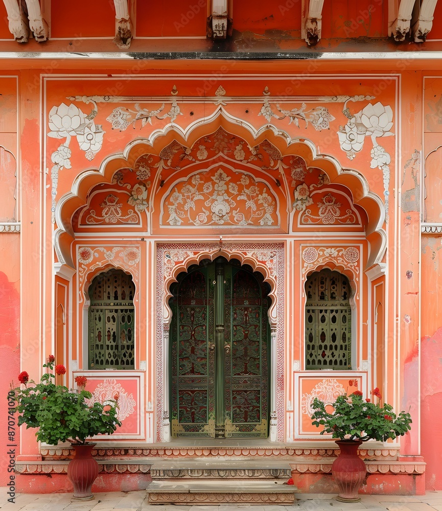 Obraz premium ornate door in india