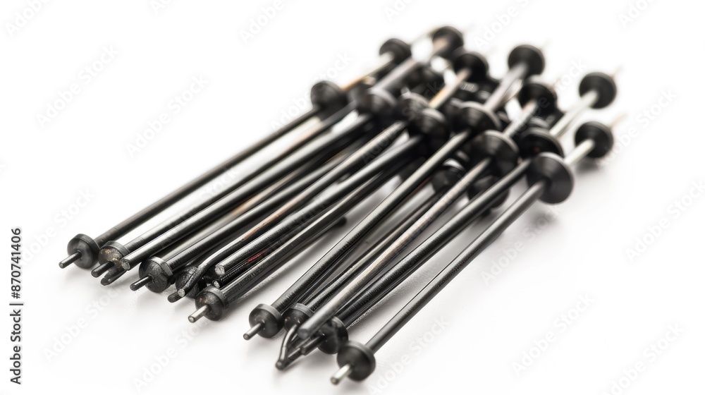 Pack of carbon resistors isolated on a white background Pack of carbon resistors isolated on a white background
