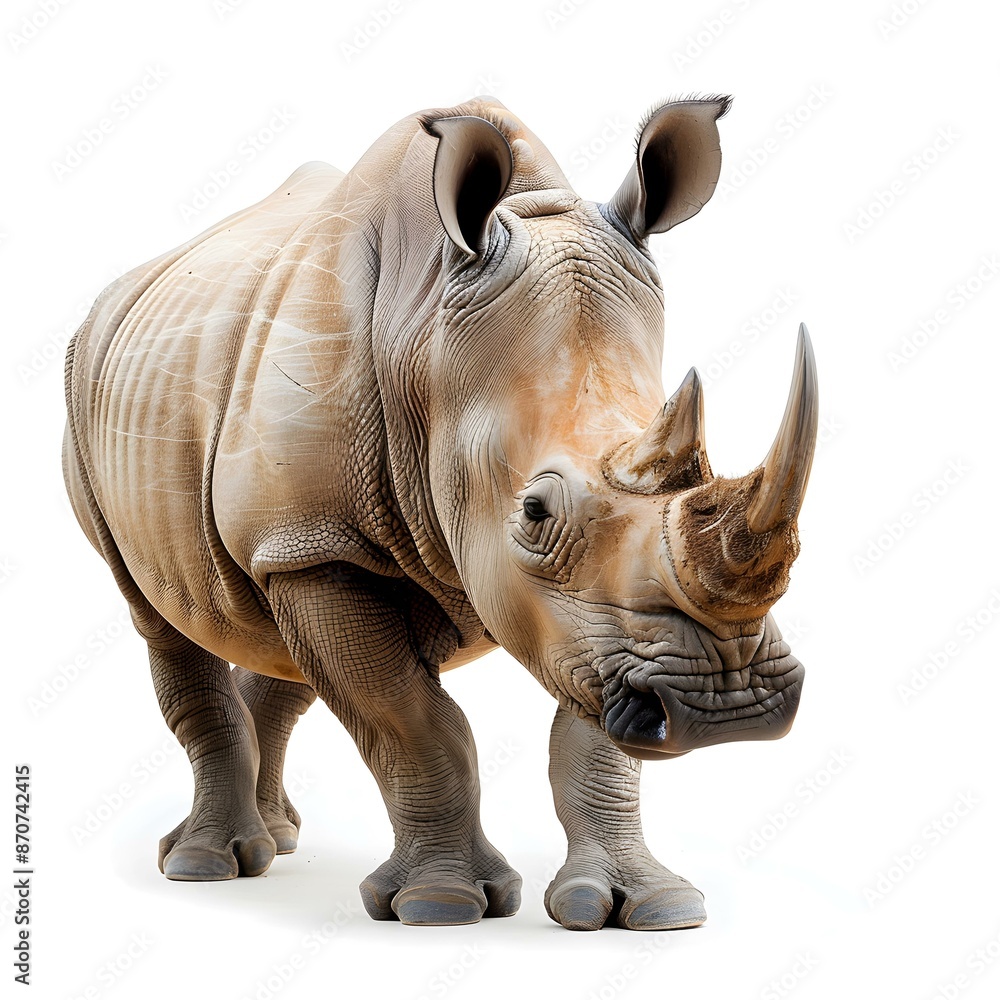 Fototapeta premium White Rhino Portrait