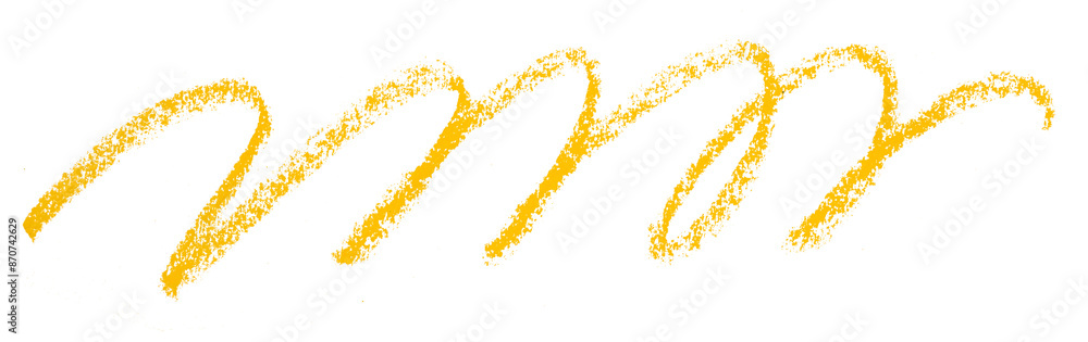Yellow pencil strokes isolated on transparent background. Yellow pencil strokes isolated on transparent background.