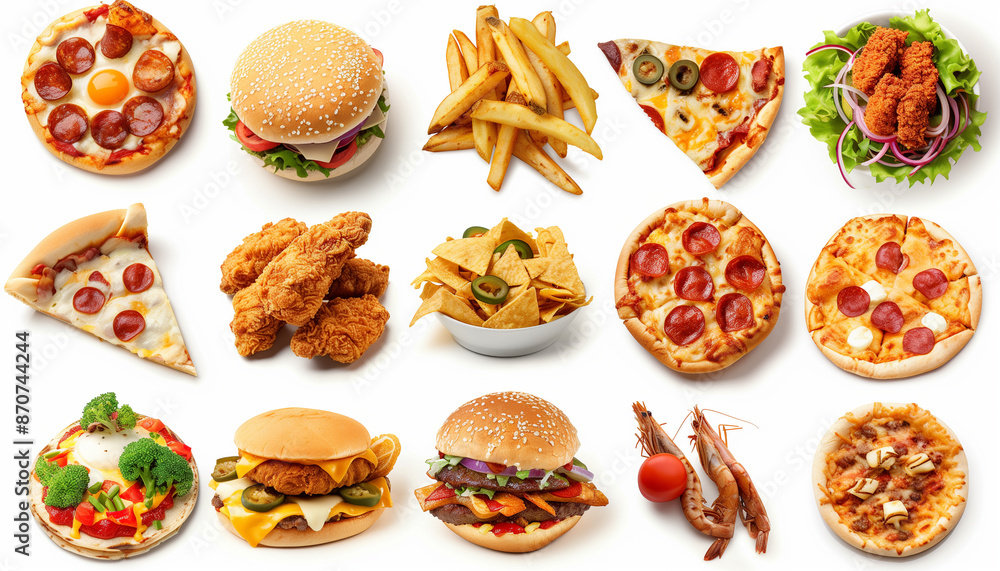 Variety of Fast Food Variety of Fast Food