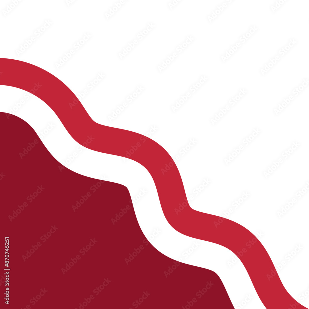 Indonesia Wave Corner Flag Vector Indonesia Wave Corner Flag Vector