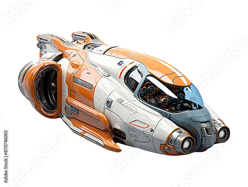 Fototapeta Naklejka Na Ścianę i Meble -  spacecraft isolated object