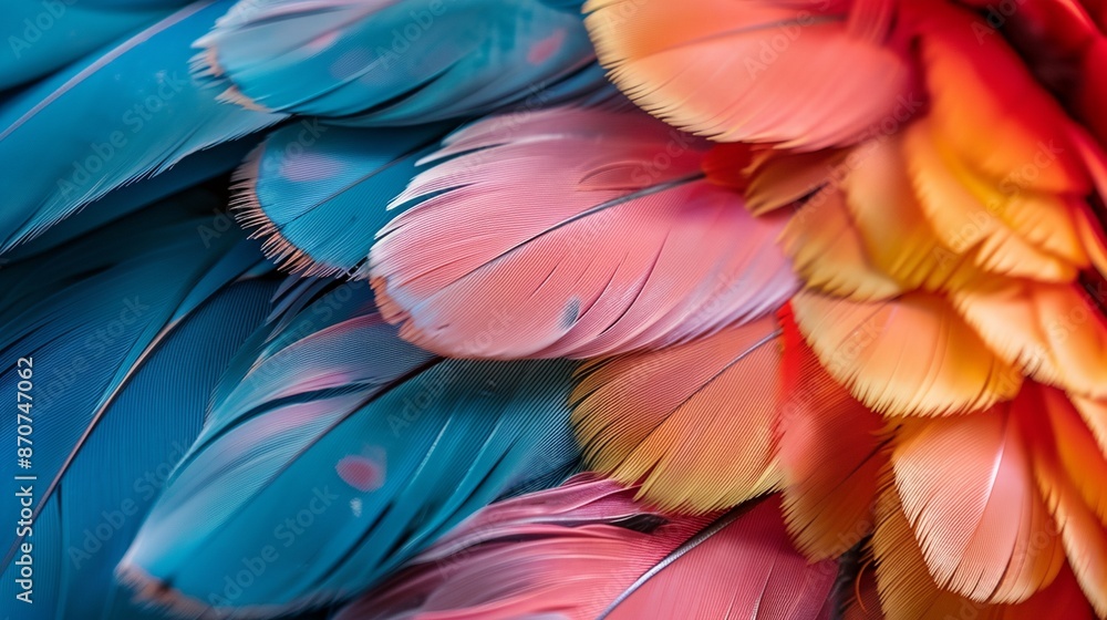 a close up of a colorful bird's feathers a close up of a colorful bird's feathers