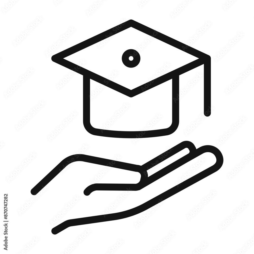 Accessible or free education Symbol mark in filled style Accessible or free education Symbol mark in filled style