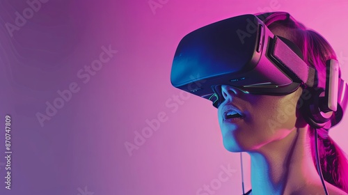 an image of a person using VR and AR googles