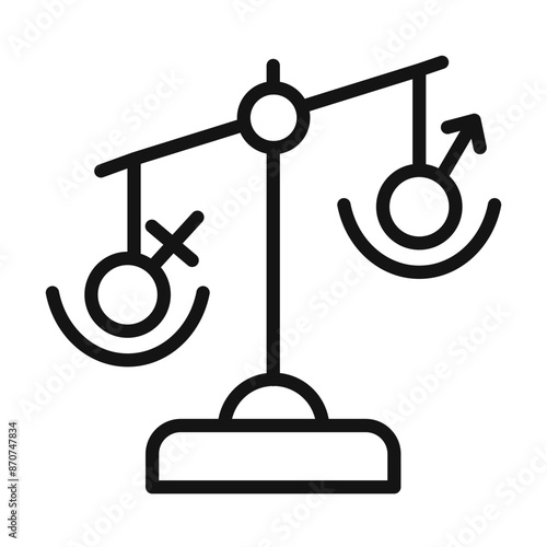 Hormone imbalance Symbol mark in filled style
