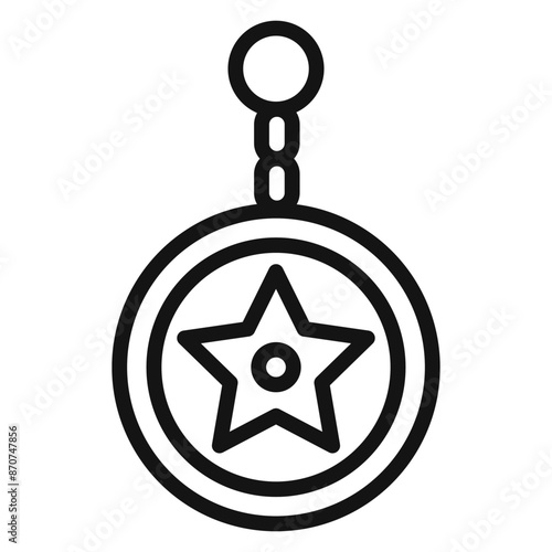 Key Chain Symbol mark in filled style