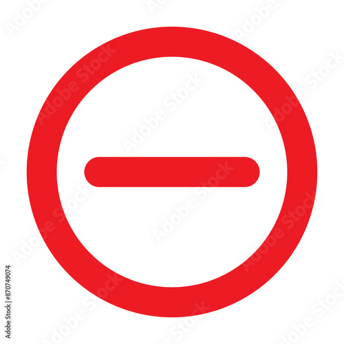 Free Download Negative sign Symbol mark in filled style - GFXLoad