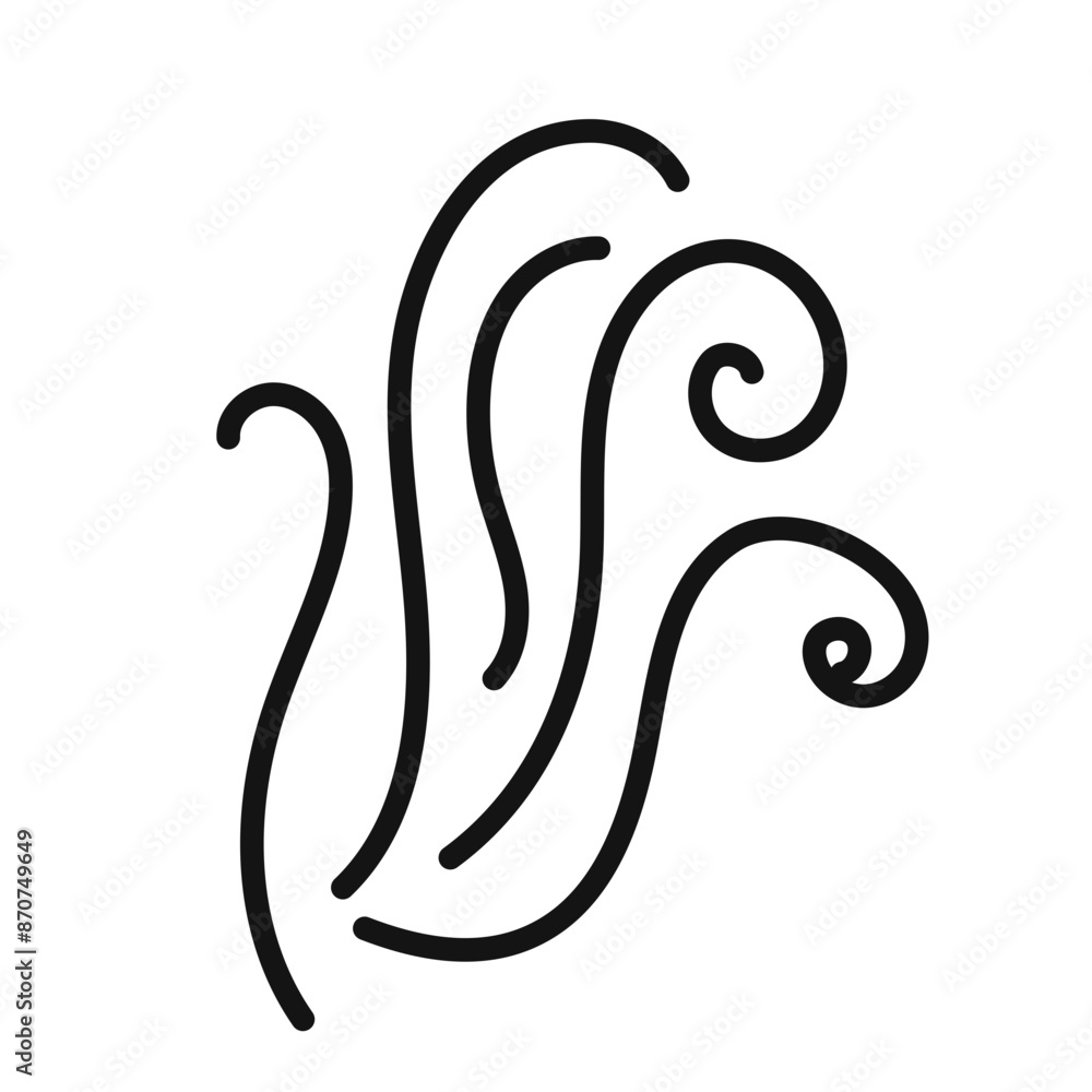 Obraz premium Wind whirl Symbol mark in filled style