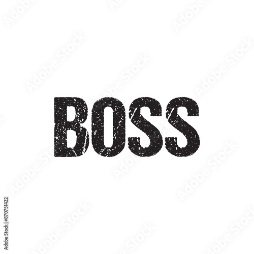 BOSS typography t-shirt design