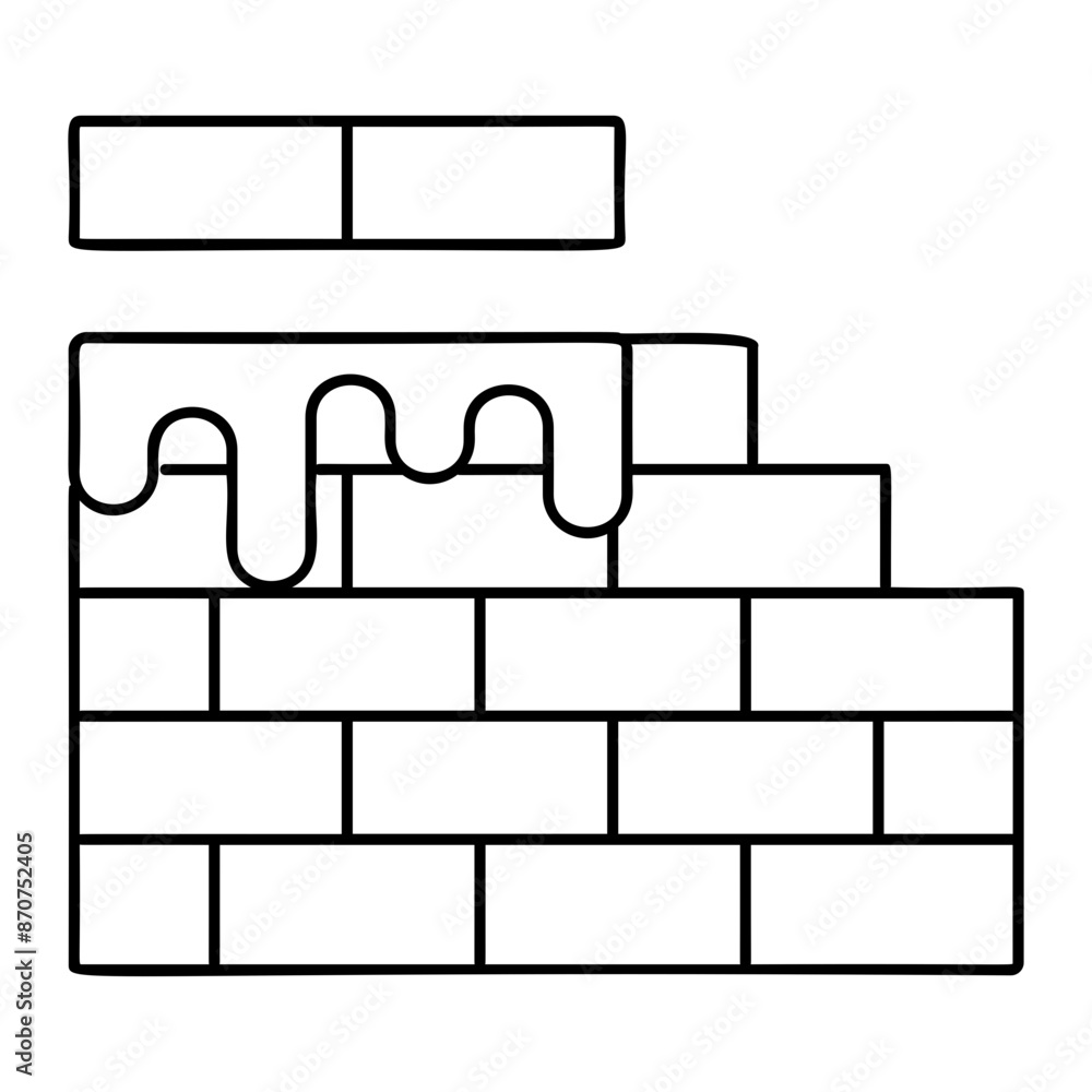 building the Border Wall in Progress outline concept, placing bricks in mortar in a systematic manner vector icon design, Labor Day Symbol, 1st of May Sign, International Workersstock illustration building the Border Wall in Progress outline concept, placing bricks in mortar in a systematic manner vector icon design, Labor Day Symbol, 1st of May Sign, International Workersstock illustration