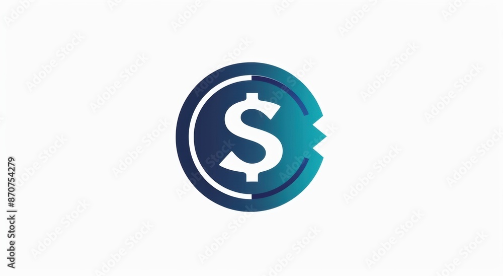 Logo for a finance website Digital money white. Logo for a finance website Digital money white.