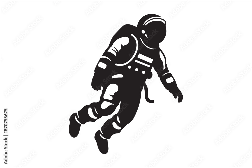 Blast Off into Space: Chic Astronaut T-Shirt Design Blast Off into Space: Chic Astronaut T-Shirt Design