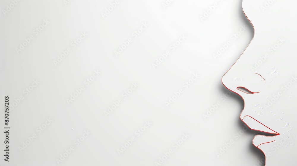 Elegant lines in a minimalist fashion portrait Elegant lines in a minimalist fashion portrait