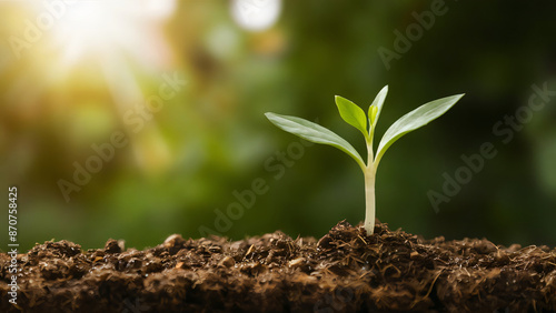 Young Plant Sprout Growing From Soil (10)