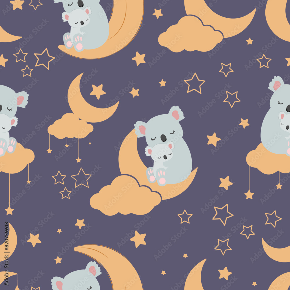 Cute koala seamless pattern Cute koala seamless pattern