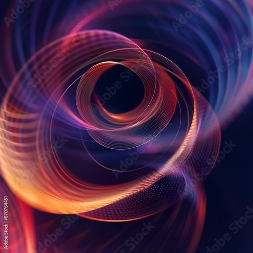 Perfect and magical Lissajous curve, illustration, 8K resolution, high definition, soft light, best picture quality, high quality, high detail