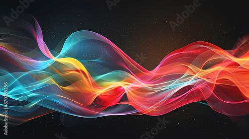 Energy waves, sound or music abstract concept