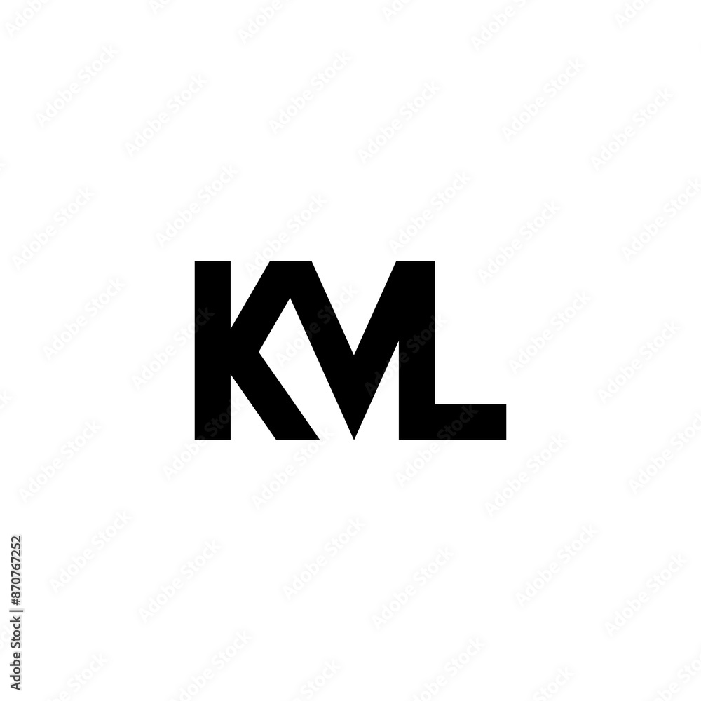 kvl lettering initial monogram logo design kvl lettering initial monogram logo design