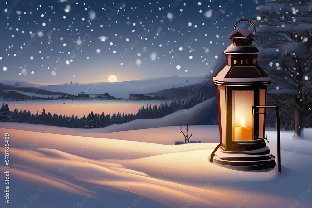 Lantern in the snow at christmas
Lantern in the snow at christmas