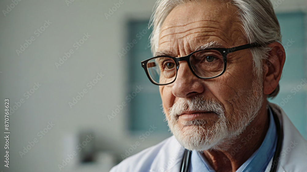 Portrait of doctor, general practitioner, physician, medical professional. mature age man Portrait of doctor, general practitioner, physician, medical professional. mature age man