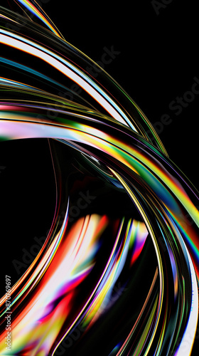 Dynamic fluid color gradient background. Mobile phone or desktop abstract digital design wallpaper.