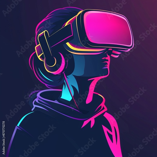 an image of a person using VR and AR googles