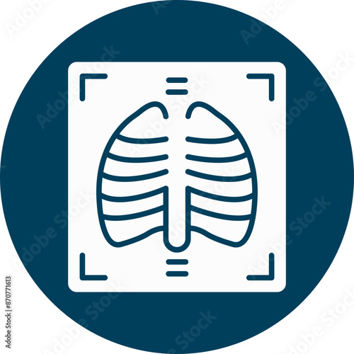 X Ray  Glyph Circle Icon
