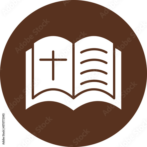 Bible  Glyph Circle Icon