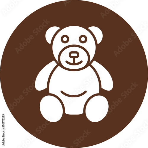 Bear  Glyph Circle Icon