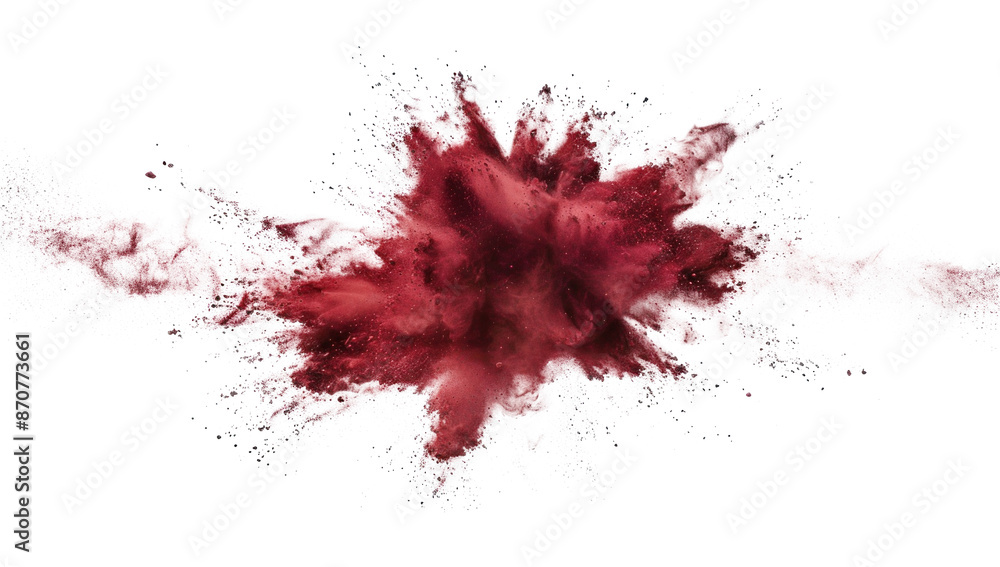 Red powder explosion Red powder explosion
