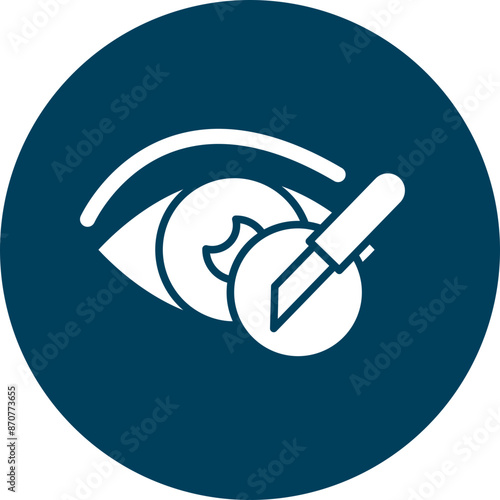 Plastic Surgery  Glyph Circle Icon