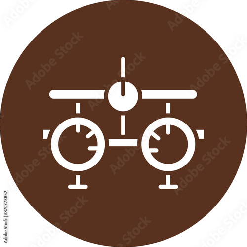 Optometrist  Glyph Circle Icon