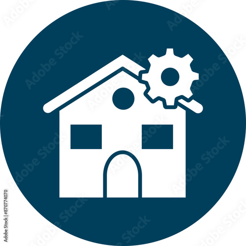 Home  Glyph Circle Icon