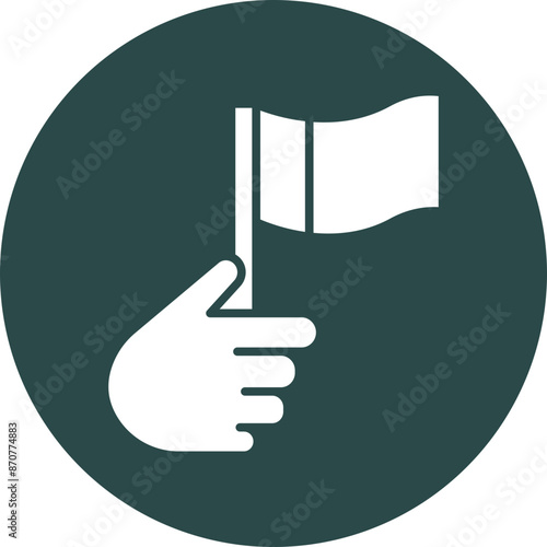 Patriotism  Glyph Circle Icon