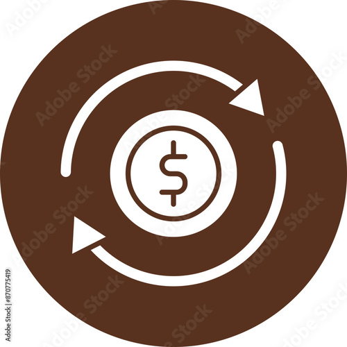 Business  Glyph Circle Icon