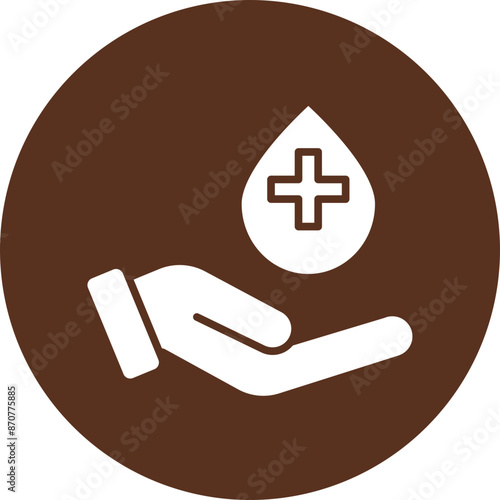 Donors  Glyph Circle Icon