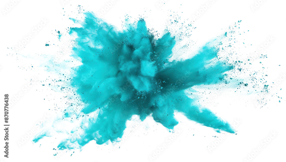 Turquoise Paint Explosion