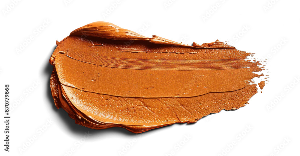 Fototapeta premium Orange Paint Brush Stroke