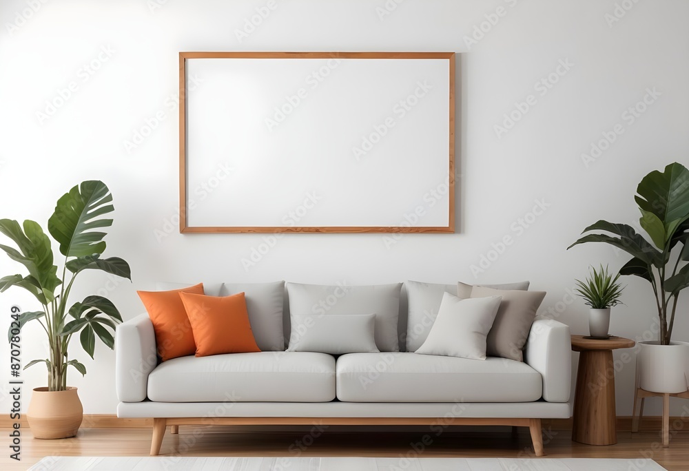 Frame mockup, ISO A paper size. Bedroom poster mockup. Modern interior design. Living room Interior mockup with house background. 3D render Frame mockup, ISO A paper size. Bedroom poster mockup. Modern interior design. Living room Interior mockup with house background. 3D render